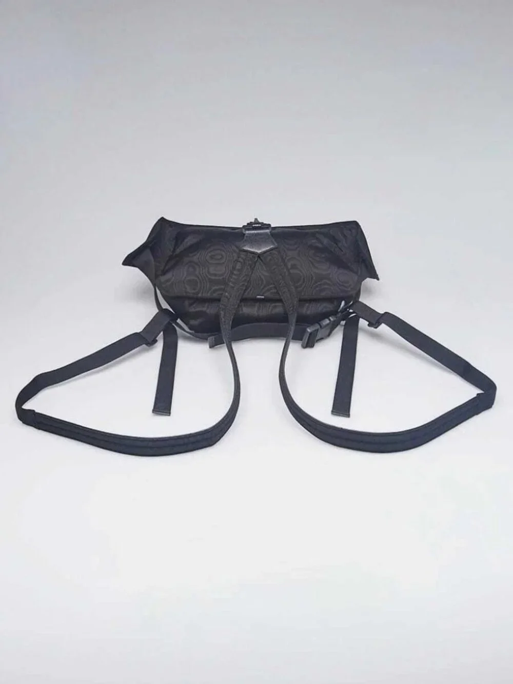 Gucci Black Nylon Retro Patch Belt/Backpack Bag